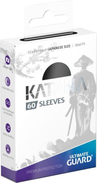 ULTIMATE GUARD Katana Sleeves Japanese Size Kaarthoes 60 stuks