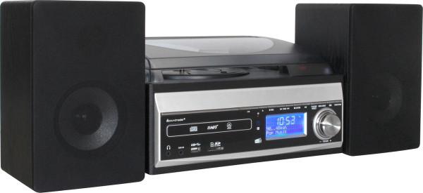 Soundmaster MCD1820SW - Stereo muziekcenter met DAB+/FM-radio, CD, cassette, platenspeler, USB/SD en