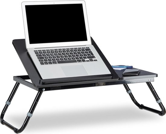 jazz bijnaam Associëren relaxdays laptoptafel hout - bedtafel - opklapbaar - bed bank tafel  tafeltje | DGM Outlet