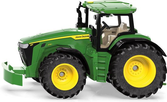 Siku John Deere 8R 370 1:32 metaal/kunststof groen incl. contragewicht motorkap kan open