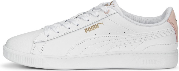 PUMA - Maat 38 - Vikky v3 Lthr Dames Sneakers - White/RoseDust/Gold