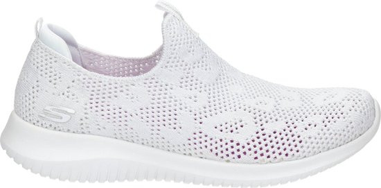 Skechers Ultra Flex - maat 39 - Fast Talker Dames Sneakers - White/Silver