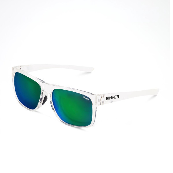 Sinner Spike zonnebril - Transparant wit - Polarised SINTEC® lens