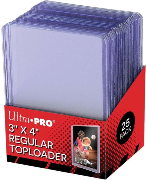 Ultra Pro Regular Toploader 3x4 - 76,2 x101,6mm - 25 stuks