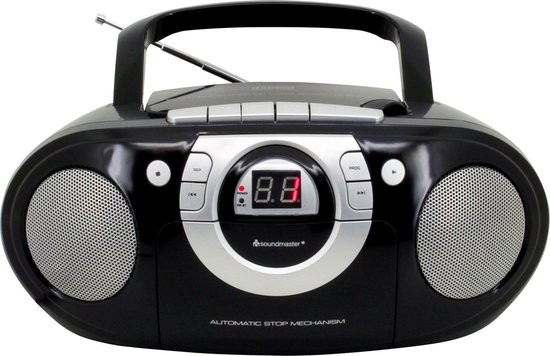 Soundmaster SCD5100SW CD boombox met radio en cassettespeler zwart