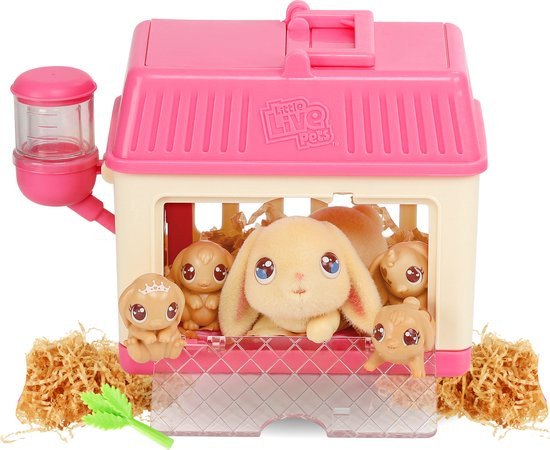 Little Live Pets - Mama Surprise Mini - Mama Konijntje krijgt 2 baby's en soms wel 3 óf 4 baby's