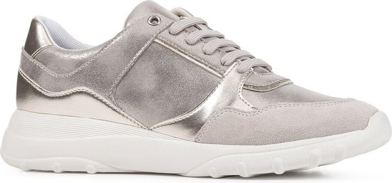 GEOX - maat 37- D ALLENIEE vrouwen Sneakers - taupe/goud