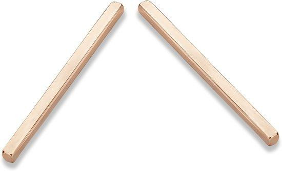 Casa Jewelry Oorhangers Stick - Rosé Verguld