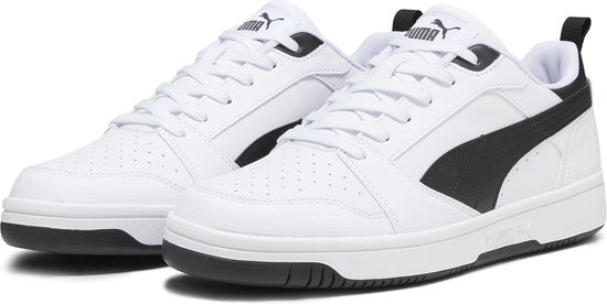 PUMA Rebound v6 Low - maat 41 - Unisex Sneakers - Puma White-Puma Black-Puma Black