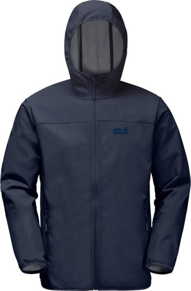 Jack Wolfskin - Maat L - Northern Point Softshell Sportjas Mannen - blauw