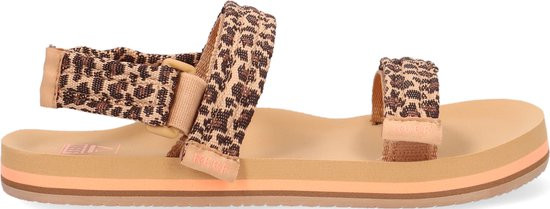 Reef Lil Ahi Convertible - maat 21 - Leopard Meisjes Slippers - Bruin/Panterprint