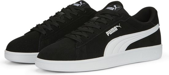 PUMA - Maat 45 - Smash 3.0 Unisex Sneakers - Puma Black-Puma White