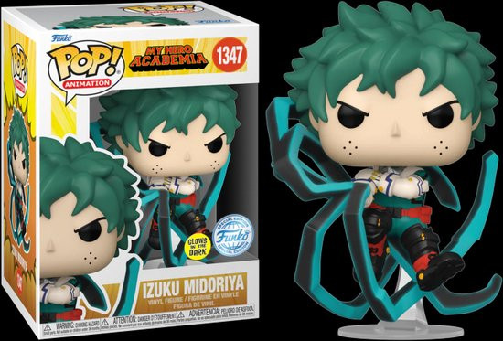 Funko Pop #1347 My Hero Academia: Season 5 - Izuku Midoriya with Blackwhip Glow in the Dark Exclusi