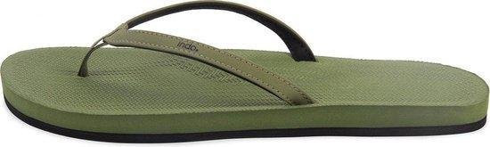 Indosole - Maat 37/38 - Flip Flops Essential Dames Slippers - Groen