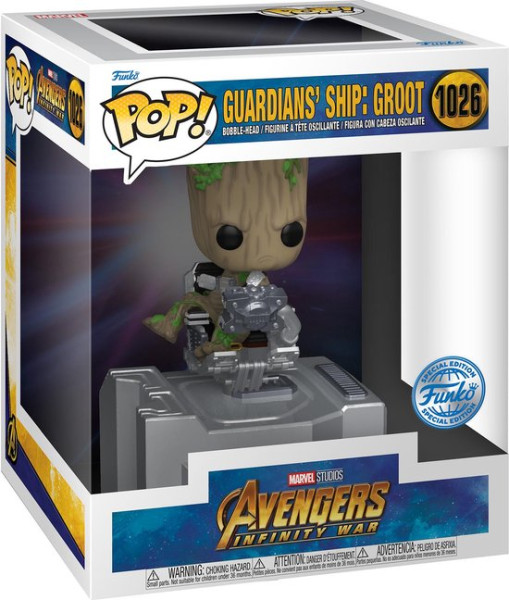 Funko Pop #1026 Deluxe: Guardians of the Galaxy Ship - Groot - Special Edition