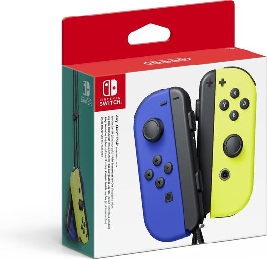 Nintendo Switch Joy-Con set van 2 blauw/neon geel