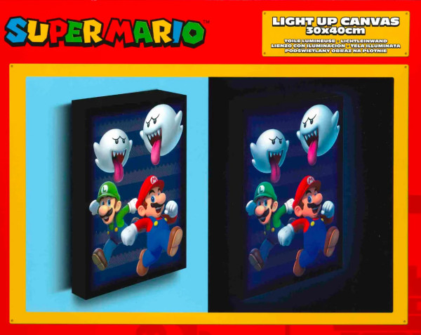 Super Mario Boo Blast Light Canvas 40X30 Cm