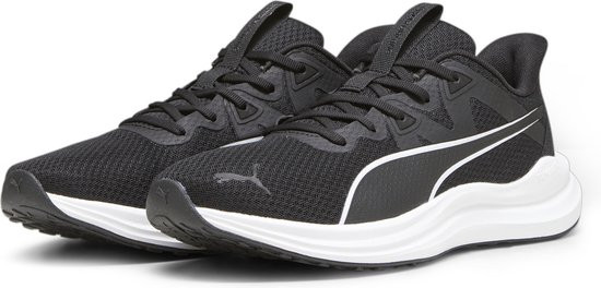 PUMA Reflect Lite - maat 44.5 - Unisex Sportschoenen - Puma Black-Puma Black-Puma White