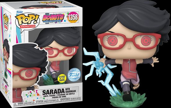 Funko Pop # 1358 Funko Pop! Boruto: Naruto Next Generations - Sarada with Sharingan Glow in the Dark