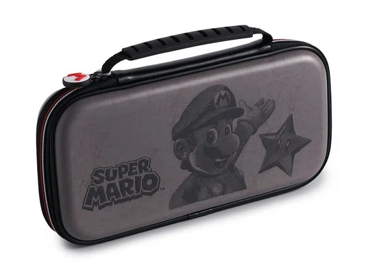 Game Traveler Nintendo Switch Case - Consolehoes - Super Mario - Grijs