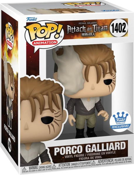 Funko Pop #1402 Animation: Attack on Titan - Porco Galliard - Funko Exclusive Special Edition