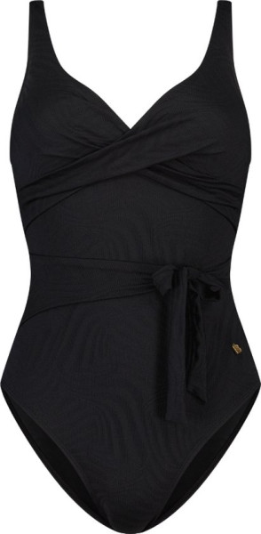 Beachlife Maat 36 Black Swirl Dames Badpak - (Cupmaat F)