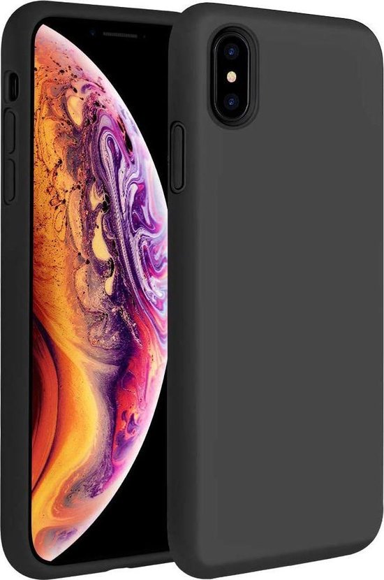 Silicium Bad is meer dan iphone x hoesje zwart - Apple iPhone xs hoesje zwart - iPhone 10 hoesje  zwart siliconen case hoes cover | DGM Outlet