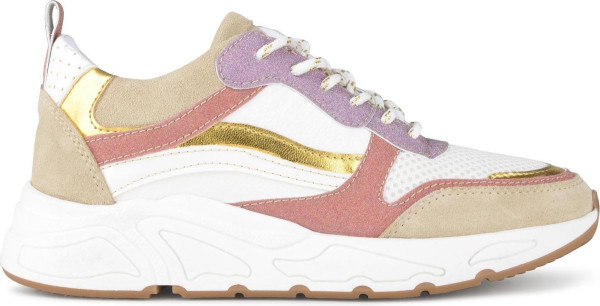 PS Poelman - maat 38- CAROCEL Dames Sneakers - Beige Multi