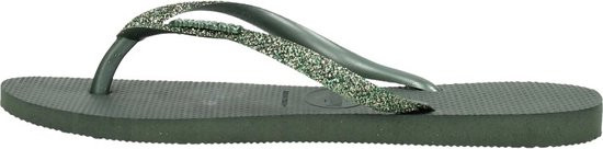 Havaianas Slim Glitter II 35-36- Dames Slippers - Green Olive