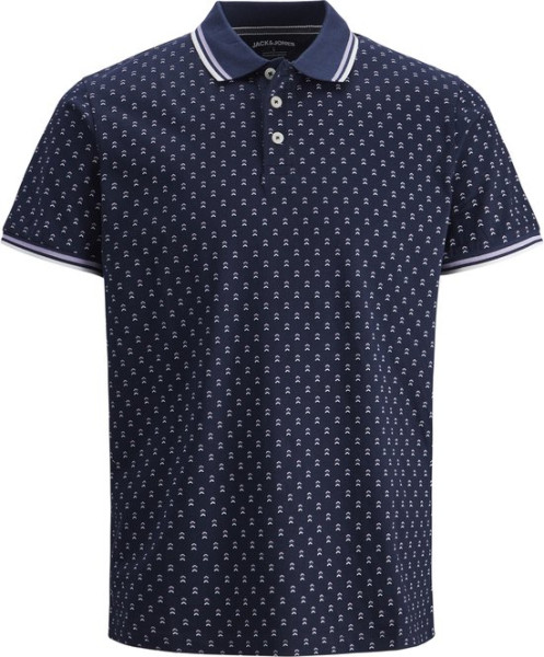 JACK&JONES - Maat 3XL - PLUS JJTEREKOTA AOP POLO SS PS Heren Poloshirt