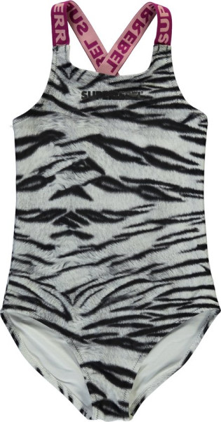 SuperRebel - 10/140 - VENICE. Swimsuit - White Tiger Print