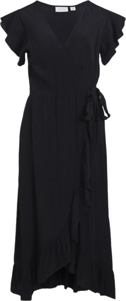 VILA - Maat 40 - VIFINI WRAP S/S LONG DRESS NOOS Dames Jurk