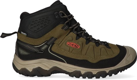 Keen Targhee IV Mid - maat 44 - Heren Wandelschoenen Dark Olive/Gold Flame | Groen | Nubuck