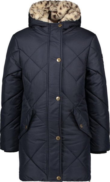 Flo - Maat 128 - Meisjes Winterjas - Navy