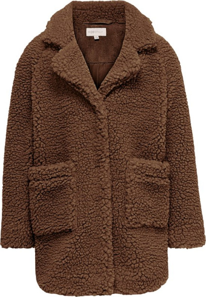 KIDS ONLY - Maat 158/164 - Konnewaurelia Sherpa Coat CP OTW Meisjes Jas - Ginger Bread