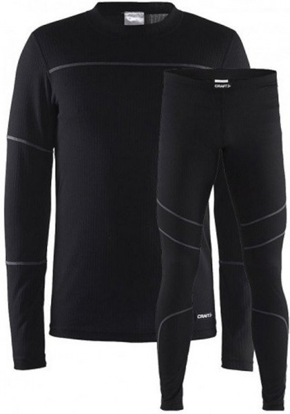 Craft - Maat M - Baselayer Set M 1905332 - Sportkledingset - Black/Granite - Heren