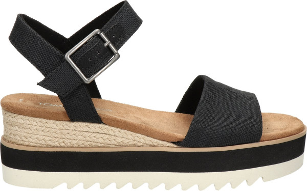 TOMS - Maat: 41 Shoes DIANA - Volwassenen Sandalen met hak - Kleur: Zwart