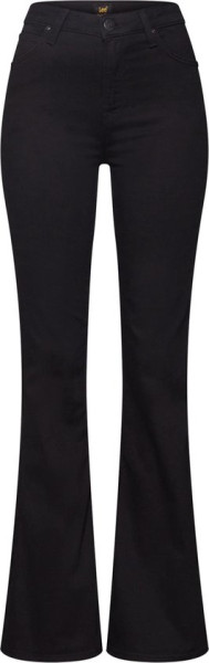 LEE - maat W32 X L32 - BREESE BLACK RINSE FLARE JEANS-DAMES