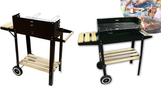 Kynast Exklusiv Houtskoolbarbecue - Grillrooster 50 x 25cm - Zwart