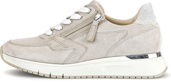 Gabor 46.448 Sneakers - maat 40.5 - Leren Sneaker - Dames - Taupe