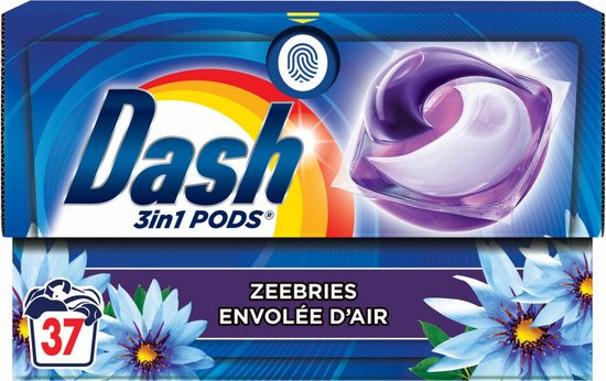 Dash Wasmiddelcapsules 4in1 Pods Zeebries 37 stuks