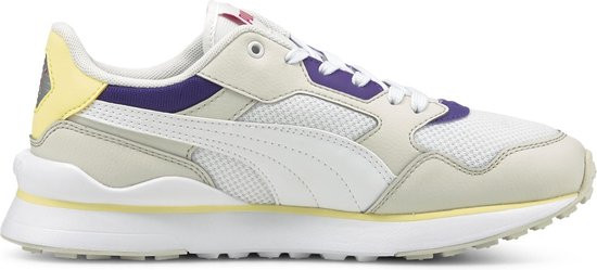 PUMA R78 FUTR - maat 42 - Unisex Sneakers - Puma White-Nimbus Cloud-Prism Violet