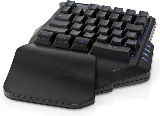 Nedis Bedraad Gaming Toetsenbord - USB Type-A - Membrane Toetsen - RGB - Enkelhandig - Universeel -